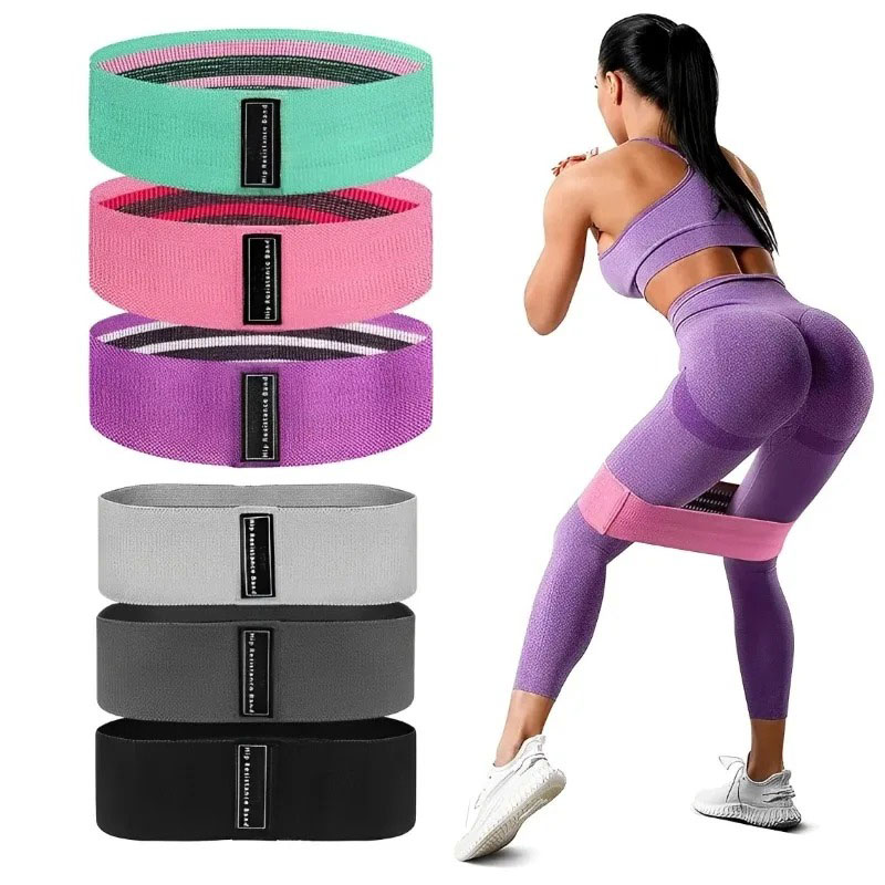 Yoga Fitness Resistance Band - 3 Peças Faixas Elásticas de Tecido