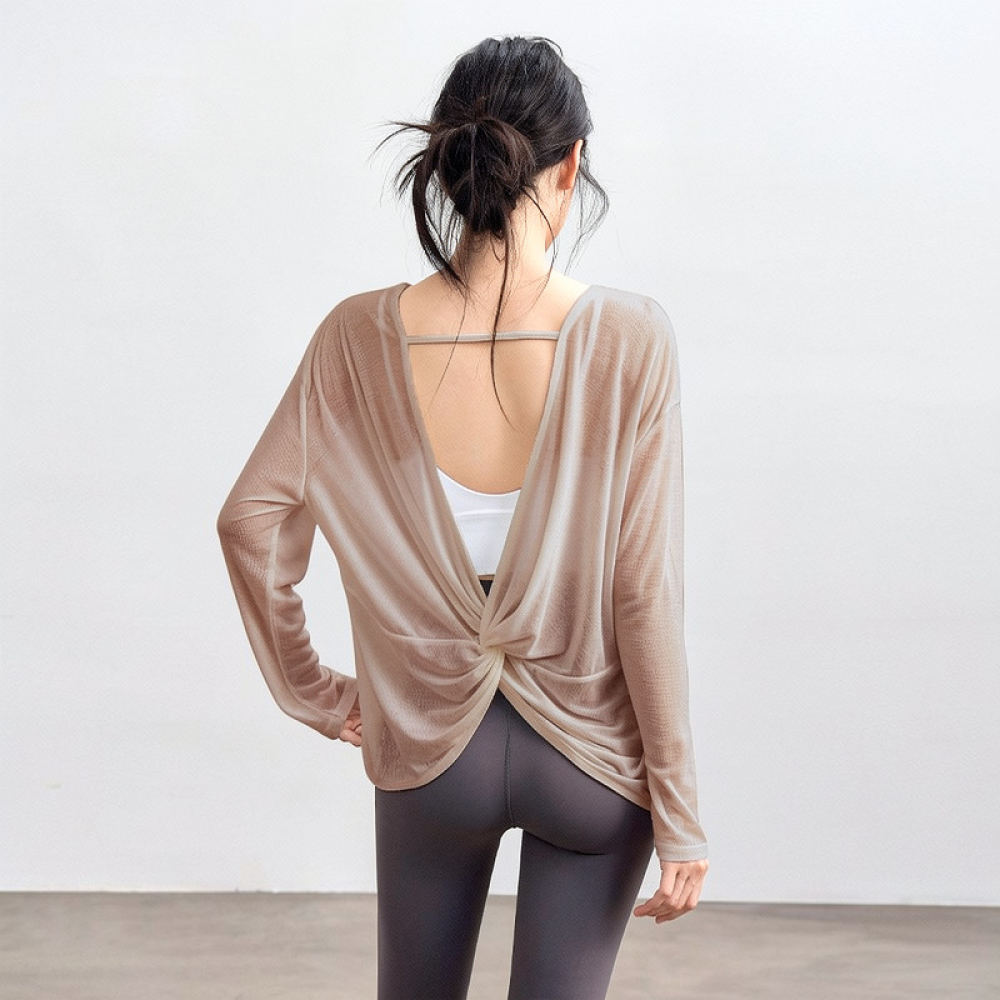 Blusa de yoga leve para mulher - Yoga Fitness Training avaliação e preço